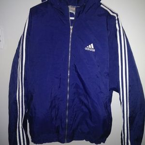 Adidas vintage blue jacket XL
